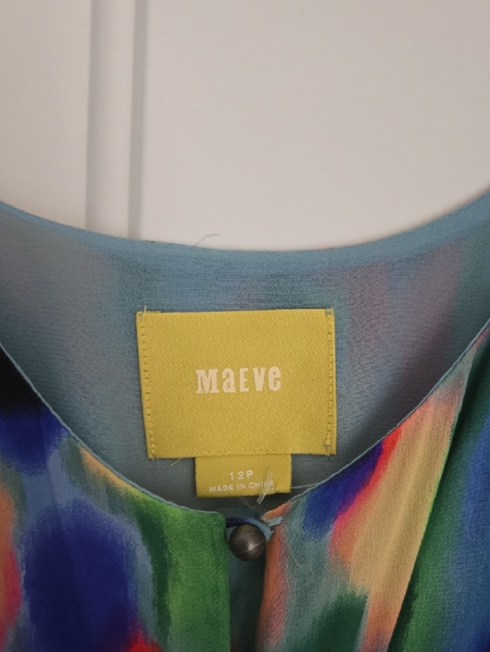 Anthropologie Multicolor Aloisia Maxi Dress Silk Size 12P - Picture 6 of 8